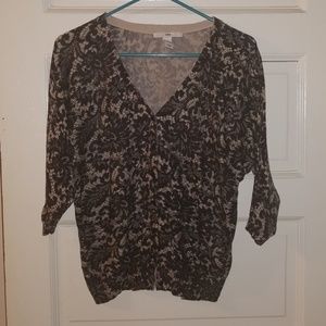 Lace patterned cardigan